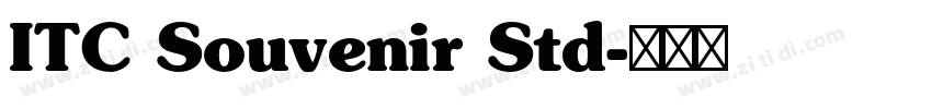 ITC Souvenir Std字体转换